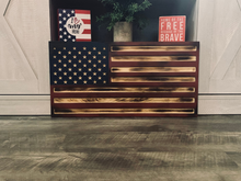 Load image into Gallery viewer, Carved American Flag Sign
