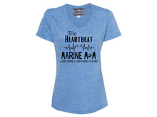 Load image into Gallery viewer, &quot;Hearbeat of a Marine Mom&quot; Tee
