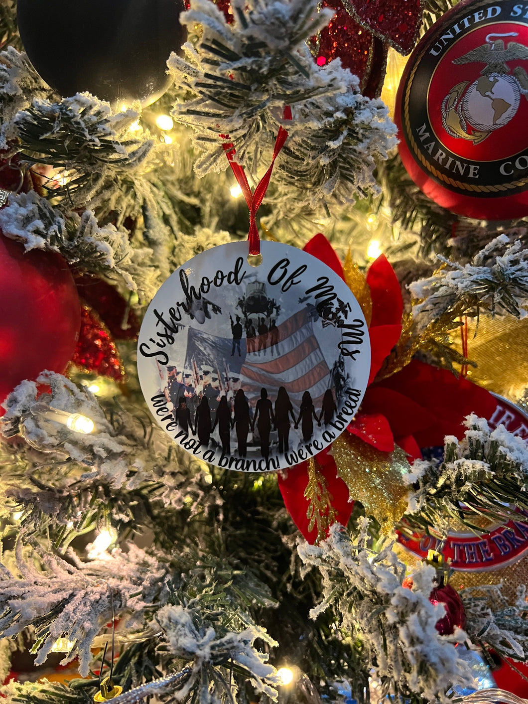 Sisterhood of MOMs Color Print Ornament