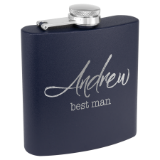 Load image into Gallery viewer, Custom Engraved 6oz. Flask - Many Colors
